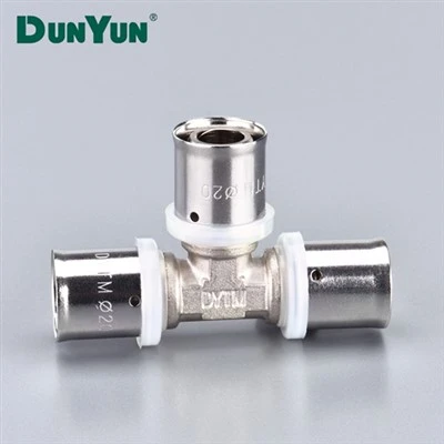 Μπλουζάκι ASTM F877 Brass PEX για τοποθέτηση πιεστηρίου